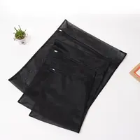 מותאם אישית הדפסת גדול גודל שחור כביסה תיק ממוחזר רשת כביסה תיק עם רוכסן הוכחת ריח כביסה נסיעות תיק