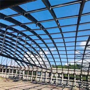 Tùy Chỉnh Ánh Sáng Kết Cấu Thép Prefabricate Hội Trường Mái Trusses Cong Chùm Xây Dựng - Product Image 4