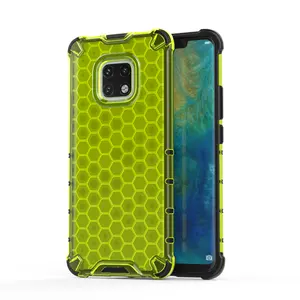 Funda para teléfono HuaWei Mate Honeycomb, funda para teléfono Nova HuaWei transparente creativa A02S, funda protectora anticaída de cuatro esquinas