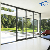 Puertas Corredizas de Aluminio y Vidrio Negro Insonorizadas para Jardín, Patio y Apartamento, en Oferta
