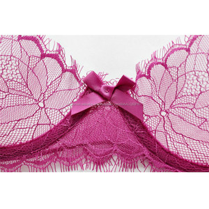 Las mujeres sujetador y Panty conjunto Lencería de encaje Sexy V profunda arriba transparente Bras conjuntos - Product Image 3