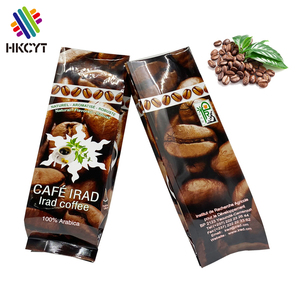 Fabricación personalizada Mylar Bag 500g1kg granos de café Café en polvo a prueba de humedad con válvula de aire bolsa de refuerzo lateral - Product Image 2