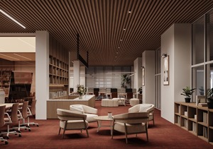Muebles de Biblioteca Personalizados, Estantería de Madera, Diseño Interior de Sala de Lectura, Sistema de Estanterías - Product Image 5