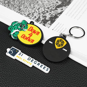 Porte-clés personnalisé en PVC souple imprimé Cartoon Paysage Modèles Cadeaux promotionnels de voyage - Product Image 2