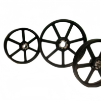 Poulie de courroie trapézoïdale en acier durable à moyeu plein pour pompe de direction assistée, double norme européenne SPA SPB SPC SPZ OEM