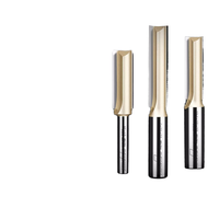 Tidyway coupeur droit professionnel à Double tranchant CNC mèches de routeur à bois fraise solide coupe rainurage gravure