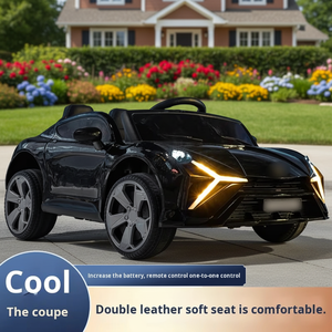 Coche Eléctrico de Plástico para <span class=keywords><strong>Niños</strong></span>, <span class=keywords><strong>Niños</strong></span> y Niñas, Cuatro Ruedas, Control Remoto, Música, Batería Recargable, Juguete para <span class=keywords><strong>Niños</strong></span>. - Product Image 2