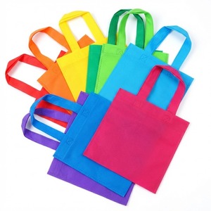 Sac fourre-tout écologique réutilisable en non-tissé, petits sacs cadeaux avec poignée pour promotion, logo personnalisé, vente en gros, 20x20cm - Product Image 1