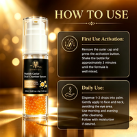 Sérum Anti-Âge Double Chambre OEM ODM au Caviar, Peptides et PDRN, Raffermissant et Hydratant pour Peaux Matures