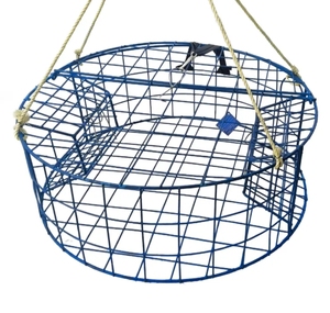 Crab Lobster Trap Plastic Coated Metal Fishing Trap - Product Image 6