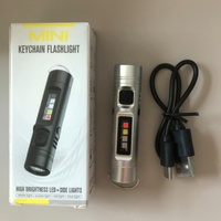 Mini lampe torche multifonctionnelle en alliage d'aluminium, avec pince porte-clés, durable, portable, pour le travail, les situations d'urgence et le camping