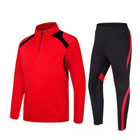 Ensemble de survêtement de football d'hiver pour jeunes et enfants, maillot et pantalon de sport, tenue d'entraînement de football, survêtements de sport pour enfants
