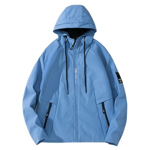 <span class=keywords><strong>Chaqueta</strong></span> Cortavientos Impermeable con Capucha y Cierre <span class=keywords><strong>de</strong></span> Cremallera para Hombre, <span class=keywords><strong>de</strong></span> Alta Calidad, Personalizada, Casual, ODM, Estampada, para Senderismo y Pesca al Aire Libre - Product Image 4