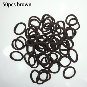 50 Pièces de Supports pour Queue de Cheval en Silicone Noir Durable avec Impression par Transfert Thermique pour Cheveux Épais et Bouclés, pour Femmes et Hommes - Product Image 5