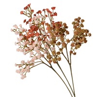 KEWEI 1885 Bunga Baby's Breath Artificial 3 Tangkai Real Touch, Pengisi Buket Toko Bunga, Bahan Floral Grosir