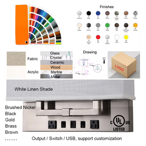 Lámpara de mesa cilíndrica cónica moderna alta negra mate de <span class=keywords><strong>36</strong></span> pulgadas, lámpara de escritorio de pantalla de tambor blanco para vestíbulo de Hotel, decoración del hogar, espacios de vida - Product Image 6