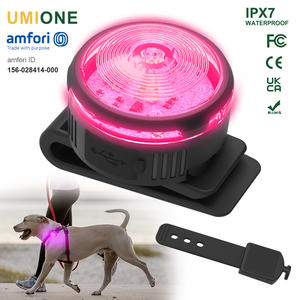 Lampe LED pour chien personnalisée OEM, étanche IPX7, rechargeable, 8 modes, pour la sécurité nocturne, à clipser sur le collier, le harnais ou la laisse - Product Image 1