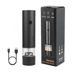 Molinillo <span class=keywords><strong>de</strong></span> sal y <span class=keywords><strong>pimienta</strong></span> eléctrico del fabricante más vendido, molinillo <span class=keywords><strong>de</strong></span> especias <span class=keywords><strong>de</strong></span> cocina portátil, molinillo <span class=keywords><strong>de</strong></span> sal eléctrico <span class=keywords><strong>de</strong></span> nuevo diseño - Product Image 1