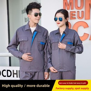 Ensemble de vêtements de <span class=keywords><strong>travail</strong></span> en coton à manches longues pour hommes, printemps-automne, épaissi, résistant à l'usure, pour atelier de réparation automobile, combinaison de protection du <span class=keywords><strong>travail</strong></span> - Product Image 2