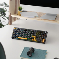 Nouveau clavier mécanique en plastique AULA F99 Pro 99% Tri-mode avec rétroéclairage RGB, échange à chaud des touches, connexion 2.4G/filaire