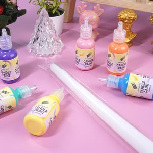 Kit di <span class=keywords><strong>Pittura</strong></span> per Candele 100% Personalizzabile per Bambini, Non Tossico e <span class=keywords><strong>Lavabile</strong></span>, Effetto 3D, 6 Colori da 1oz Ciascuno, Set Fai-da-Te per Decorazione - Product Image 6