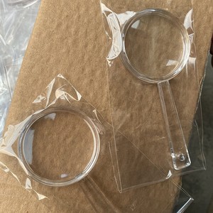 แว่นขยายอะคริลิคแบบมือถือ 28 มม. 40 มม. เลนส์ใสสำหรับอ่านหนังสือและตรวจสอบ - Product Image 4