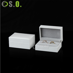 Factory Jewelry Imitation Paper Box Custom Package Design Luxury Pu Leather Jewelry <b>Ring</b> Necklace Jewellery Paper Box Package - Product Image 5