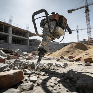 Marteau perforateur portatif à essence 2 temps de qualité industrielle 32,7 cm³ 1800 W - Product Image 1