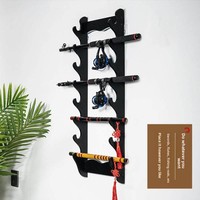 Support mural en bois massif pour épées et sabres, installation sans perçage, présentoir pour armes blanches, rangement pour salon, Chine