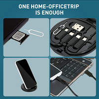 Kit de cable adaptador de carga USB múltiple Juego de conversión USB C USB A y tipo C a macho Micro/tipo C Tarjeta de transferencia de datos de almacenamiento Tra