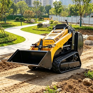 Mini-chargeuse compacte sur chenilles pour l'agriculture, la ferme, le jardin et le verger, compacte et flexible, facile à utiliser, en promotion en Chine - Product Image 2