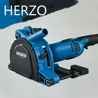 Rainureuse murale électrique HERZO 2800W, machine à rainurer le béton 230mm, profondeur 0-70mm, largeur 3-45mm, pour briques et béton