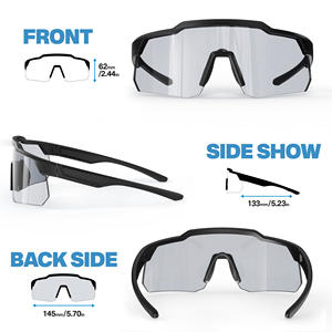 Lunettes de protection pour pickleball TR90 incassables avec logo personnalisé, vente en gros, lentilles interchangeables, lunettes de sport pour le baseball, le cyclisme - Product Image 4