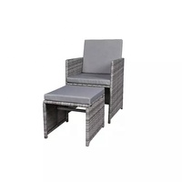 Ensemble de meubles de jardin en rotin à bas prix, meubles de patio modernes, ensemble de table et de chaises en rotin pour l'extérieur