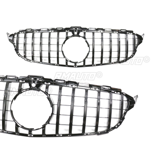 สำหรับ Mercedes Benz C-class W205 C205 2014-2018 กระจังหน้ารถยนต์สไตล์ GTR สำหรับ C220 C250 C300 C350 อุปกรณ์ตกแต่งรถยนต์ - Product Image 5