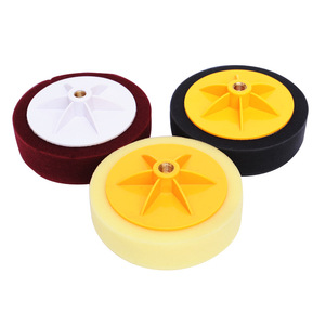 Haute qualité Orange 6 pouces voiture épilation à la cire beauté <span class=keywords><strong>polissage</strong></span> gaufre mousse éponge <span class=keywords><strong>perceuse</strong></span> tampons de <span class=keywords><strong>polissage</strong></span> Kit pour la réparation de voiture - Product Image 1