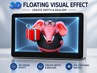 Vitrina con Pantalla LCD Transparente de 21.5 Pulgadas con Tecnología Táctil 3D y Gráficos Holográficos para Uso en Centros Comerciales