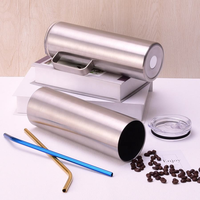 Gobelet isotherme à double paroi en acier inoxydable de 30 oz et 20 oz pour les fêtes et le bureau, personnalisable avec gravure laser, pour café/bière
