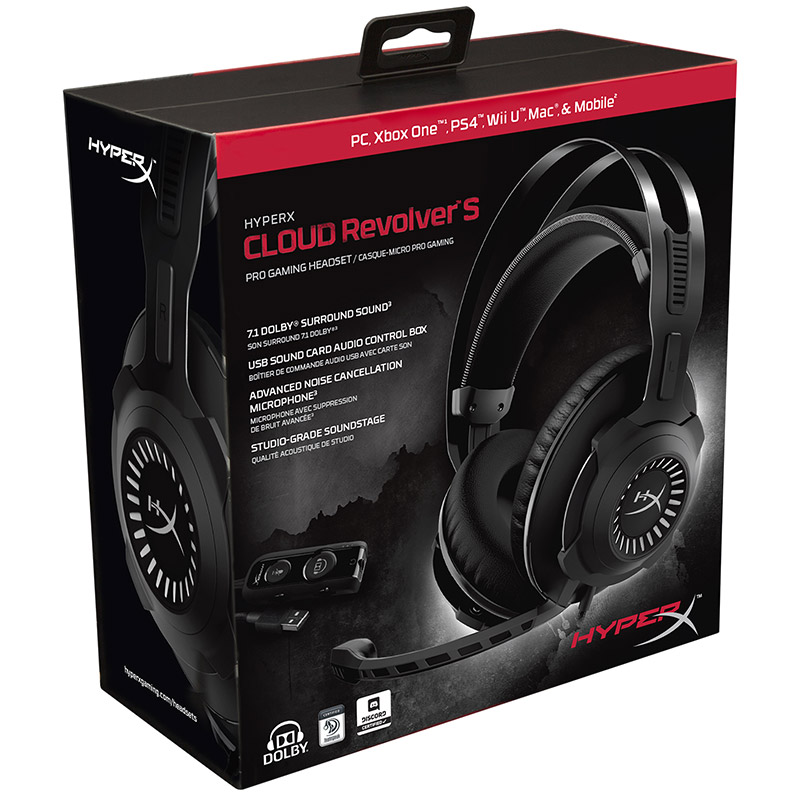 Dolby 7.1 Surround Sound Kingston Hyperx Cloud Revolver S