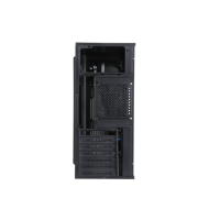 Casing PC menara penuh plastik ABS, SAMA, cover atas datar ATX PC dengan Casing Desktop komputer berlubang