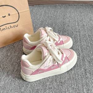 Korean-style Casual Walking Shoes New 2026 Spring/Summer Collection Unique Cute Thick-soled Genuine Leather Soft Arch <b>Support</b> - Product Image 3