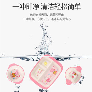 Peppa Pig Melamine Kids Bowl Round Cartoon Design Anti Drop For Children Feeding - Product Image 3