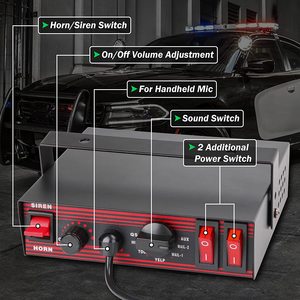 Bocina de alarma Universal para <span class=keywords><strong>coche</strong></span>, sistema de seguridad de buena calidad, altavoz de sirena, venta al por mayor - Product Image 4