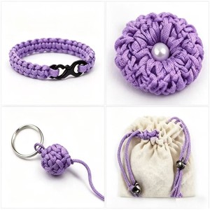 Cordon de 0,8 mm pour nœuds chinois, <span class=keywords><strong>macramé</strong></span>, fabrication de bijoux, bracelets, colliers, carillons éoliens, sacs et vêtements DIY - Product Image 5