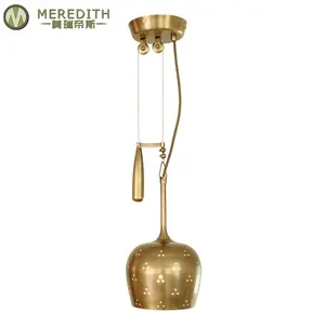 Meredith Custom Wholesale The New Fancy Design Hotel Decorate Illumination Pendant Light Copper