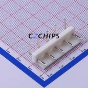 A7921WR-05P Wire-to-Board Pin Header Bent Lead Through Hole,P=7.92mm Connector 1x5P 7.92mm Right Angle Insert 5P - Product Image 1