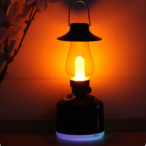 New 2-in-1 xách tay cắm trại đèn lồng 280ml USB Retro thời gian ánh sáng độ ẩm cho nhà Bàn Ngoài Trời với điều chỉnh sương mù - Product Image 2