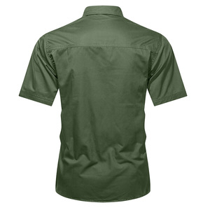 Camicia Casual da <span class=keywords><strong>Uomo</strong></span> a <span class=keywords><strong>Maniche</strong></span> <span class=keywords><strong>Corte</strong></span> in Cotone, Camicia Tattica Safari per Escursionismo, Arrampicata, Caccia, Camicia Formale - Product Image 3