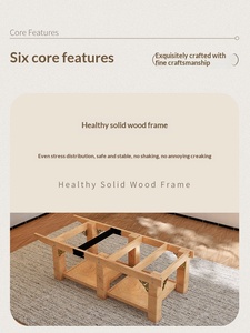 Table de massage pliable moderne en bois massif avec éponge haute densité pour salon de beauté, école, chambre, salon, style <span class=keywords><strong>traditionnel</strong></span> chinois - Product Image 3