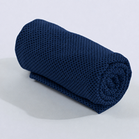 Serviette rafraîchissante en microfibre personnalisable avec logo pour le sport, la gym, la natation, l'été et les activités de plein air (tennis, basketball, etc.)